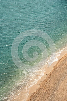 Mattinata Faraglioni stacks and beach coast of Baia Delle Zagare, Vieste Gargano, Apulia, Italy