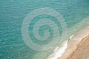 Mattinata Faraglioni stacks and beach coast of Baia Delle Zagare, Vieste Gargano, Apulia, Italy