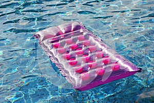 Mattress in pool