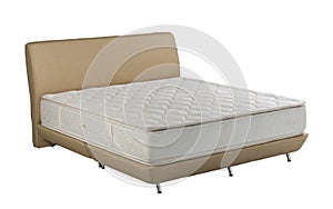 Mattress spring bed isolated isolated on white background