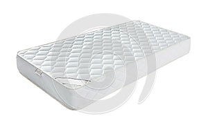 Mattress that supported you to sleep well all night isolated on photo