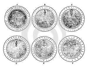 Maturation of the Ovum, vintage illustration