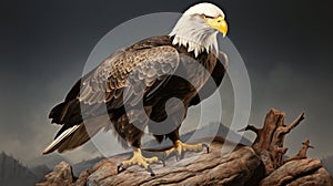 Mature American Bald Eagle, Portrait of wildlife