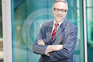 Mature business man portrait outdoor