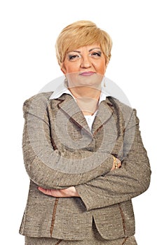 Mature business woman with arms folded