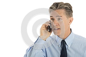 Mature Businessman Using Smart Phone