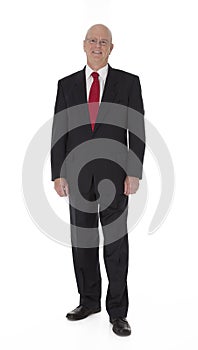 Mature Businessman on White