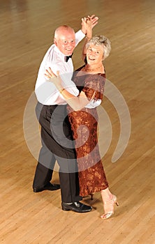 Mature Couple Ballroom Dancing