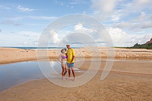 Mature Couple at the Beach in Brazil