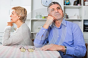 Mature couple decide family matters and find out relationship