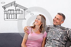 Mature Couple Dreaming About The Future House