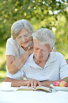 Mature couple have a rest