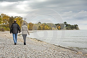 Mature couple outdoors