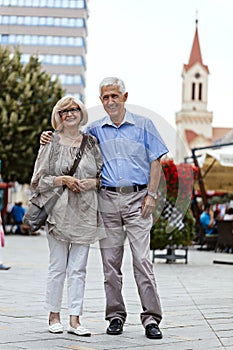 Mature Couple On Promenade