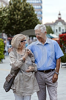 Mature Couple On Promenade