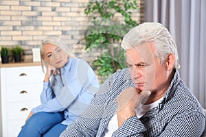 Mature couple with relationship problems