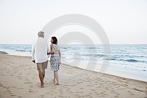 Mature couple vacationing at a resort