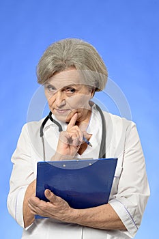 Mature female doctor