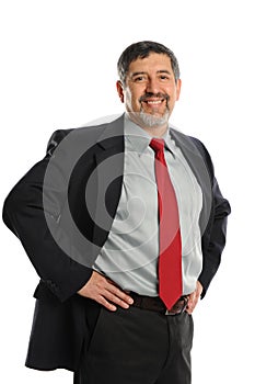 Mature Hispanic Businessman smiling