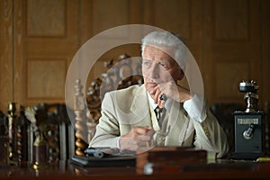 Mature male mafia boss