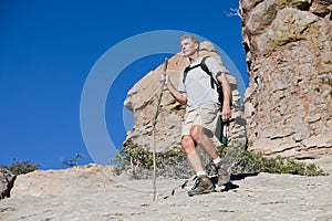 Mature Man Hiking