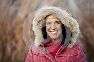 Mature Spanish Woman Smiling At The Camera