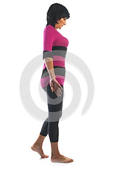 Mature woman in Tadasana Pose