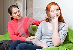 Mature woman tries reconcile with daughter