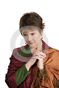 Mature Woman Worried