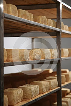 Maturing cheese storehouse