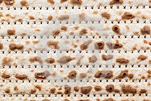 Matzah. Jewish traditional Passover bread. Pesach celebration symbol