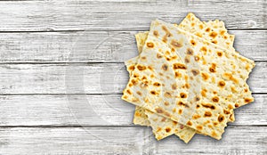 Matzahs. Jewish passover matzah