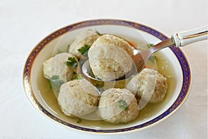 Matzo ball soup