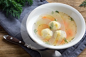 Matzoh ball soup