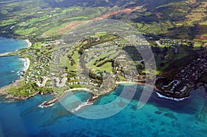 Maui from the air photo