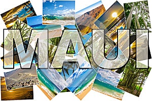 Maui pictures collage