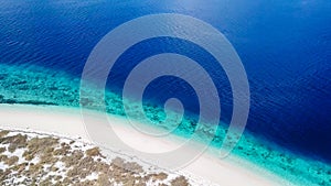 Maumere - A drone shot of an idyllic beach