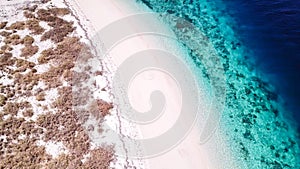 Maumere - A drone shot of an idyllic beach photo