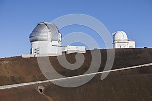 Mauna Kea Gemini North Telescope and University of Hawaii 2.2m Telescope