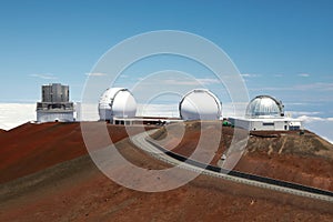 Mauna Kea telescopes , Big Island, Hawaii,USA