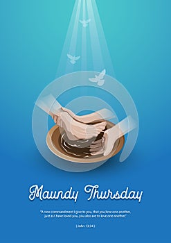 Maundy Thursday Vector Illustration