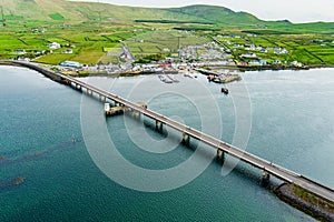 Maurice O\'Neill Memorial Bridge, a bridge connecting Portmagee town and Valentia Island, county Kerry, Ireland photo