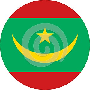 Mauritania Flag Africa illustration vector eps