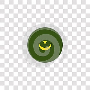 mauritania icon sign and symbol. mauritania color icon for website design and mobile app development. Simple Element from countrys