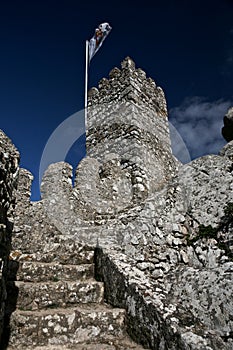 Mauritanian fortress with a flag