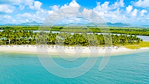 Mauritius aerial view