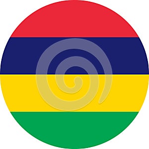 Mauritius Flag Africa illustration vector eps