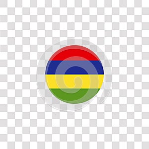 mauritius icon sign and symbol. mauritius color icon for website design and mobile app development. Simple Element from countrys