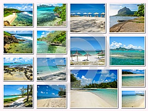 Mauritius pictures collage photo