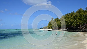 Mauritius, picturesque Ile aux cerfs in Mahebourg area